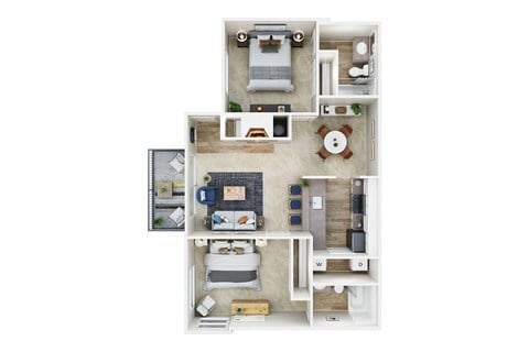 Haven at Golf Creek Two Bedroom Two Bath